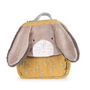 Bagagerie des Petits – Gamme 3 Petits Lapins – Sac à Dos Lapin Ocre