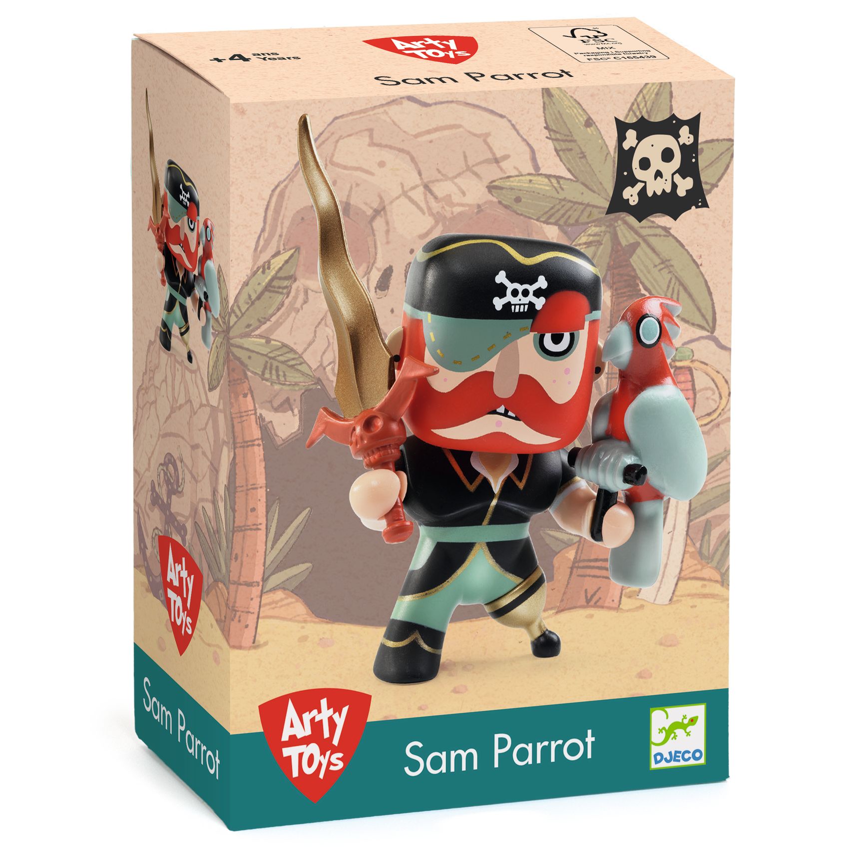 Arty Toys – Pirates – Pirate Sam Parrot – Image 2
