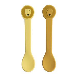 Couverts en Silicone – Set 2 Cuillères Monsieur Lion