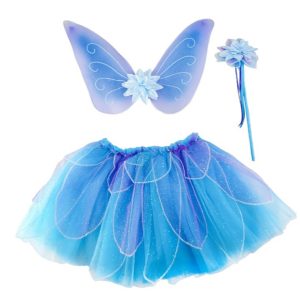 Set 3 Pièces Papillon Bleu