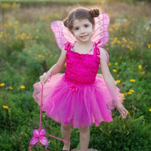 Set 3 Pièces Papillon Rose