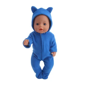Tenue Bébé Reborn Combi Bleue