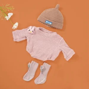 Tenue Bébé Reborn Sweater Rose