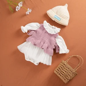 Tenue Bébé Reborn Chic Rose