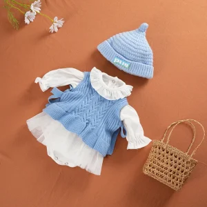 Tenue Bébé Reborn Chic Bleu