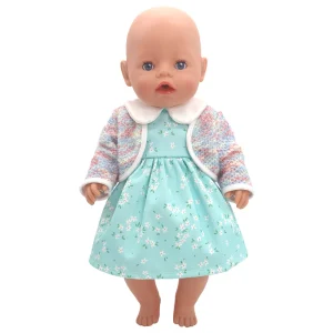 Tenue Bébé Reborn Marguerites Blanches