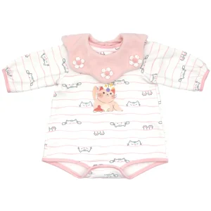 Tenue Bébé Reborn Chat Rose