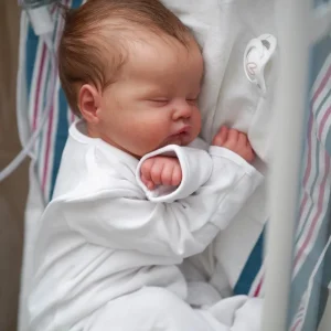 Bébé Reborn Fille Cléo – Poupée réaliste de 48 cm avec cheveux