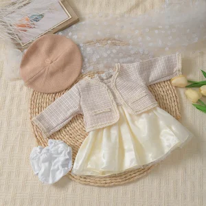 Tenue Bébé Reborn Tulle Beige