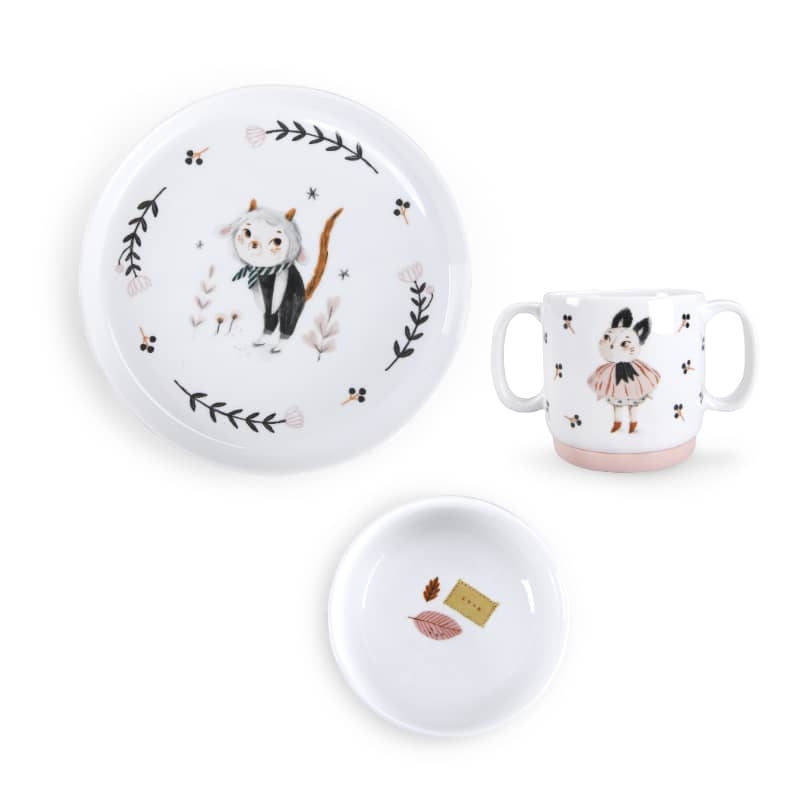 MR – Coffret Repas en Porcelaine – Après la Pluie