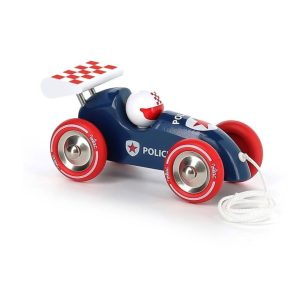 Voiture à Traîner – Formule 1 en Bois – Police