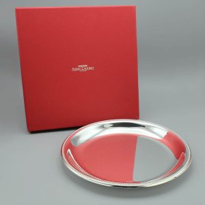 Assiette en métal Perles 22cm
