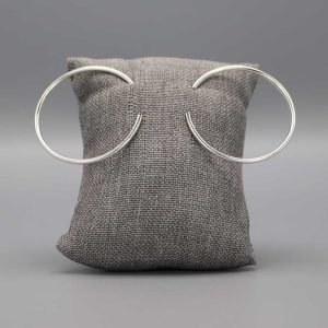 Boucles d&rsquo;oreilles créoles en Argent massif