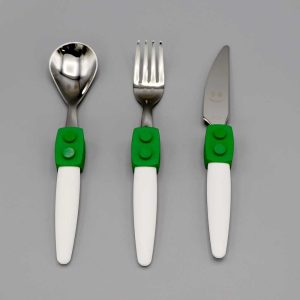Couverts enfant Briques vertes