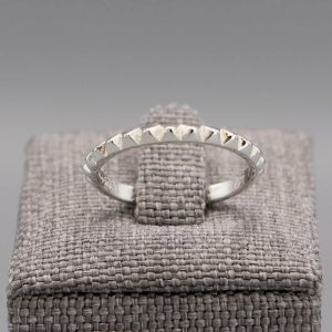 Bague Cannelée en argent massif