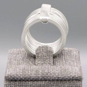 Bague 5 Rangs en argent massif