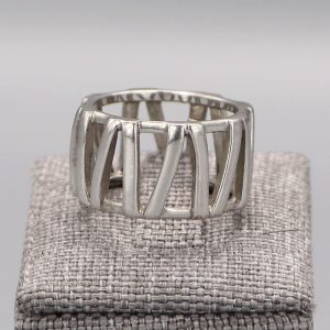 Bague Tambour en argent massif
