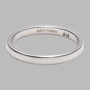 Bague Jonc Plat en argent massif