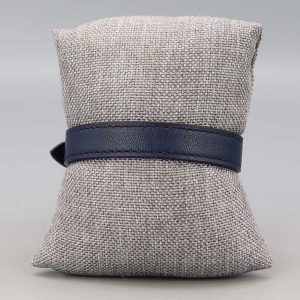 Bracelet en cuir bleu marine