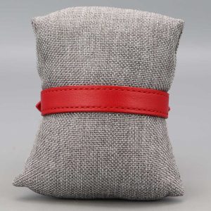 Bracelet en cuir rouge
