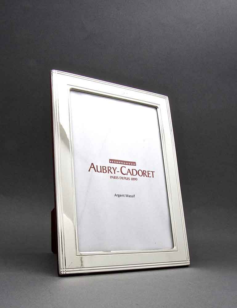 Cadre photo Liserets multiples en Argent massif