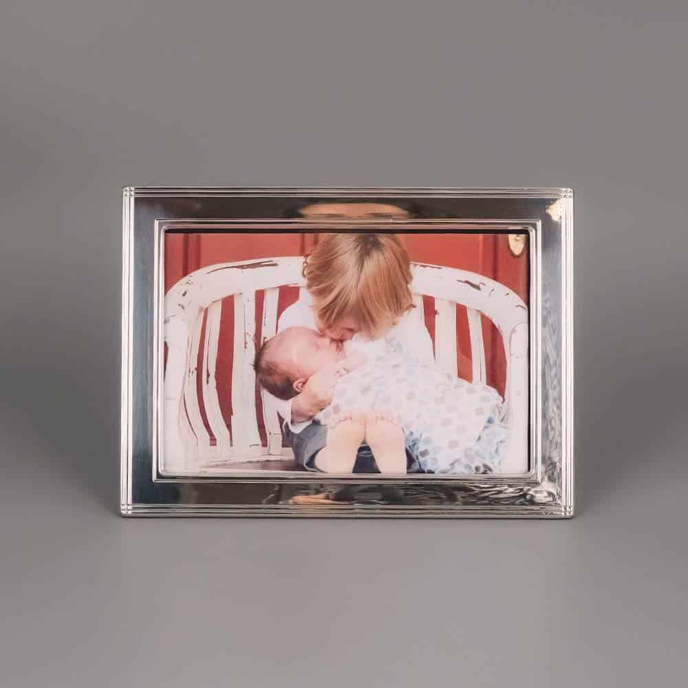 Cadre photo Liserets multiples en Argent massif – Image 2