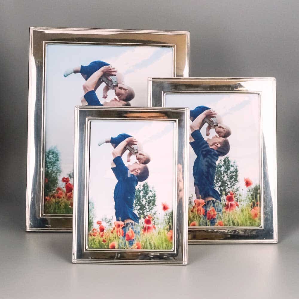 Cadre photo Liserets multiples en Argent massif – Image 5