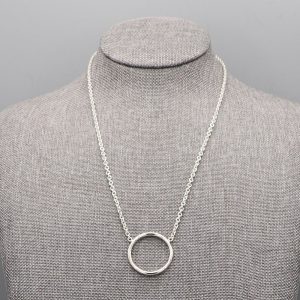 Collier Anneau en Argent massif