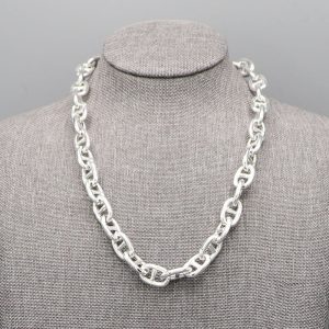 Collier Maille Marine en Argent massif