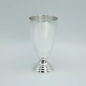 Coupe sur pied métal argenté