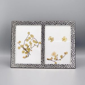 Double cadre photo Écailles en Argent massif