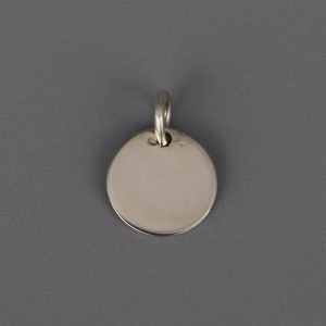 Pendentif Jeton en Argent massif 12 mm
