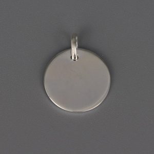 Pendentif Jeton en Argent massif 15 mm
