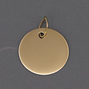 Médaille Jeton laïque en Or jaune 18 carats 15 mm