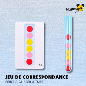 Jeu de Correspondance Montessori | Perle à Clipser