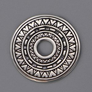 Pendentif Aztèque en Argent massif