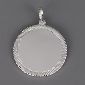 Pendentif Godrons en Argent massif