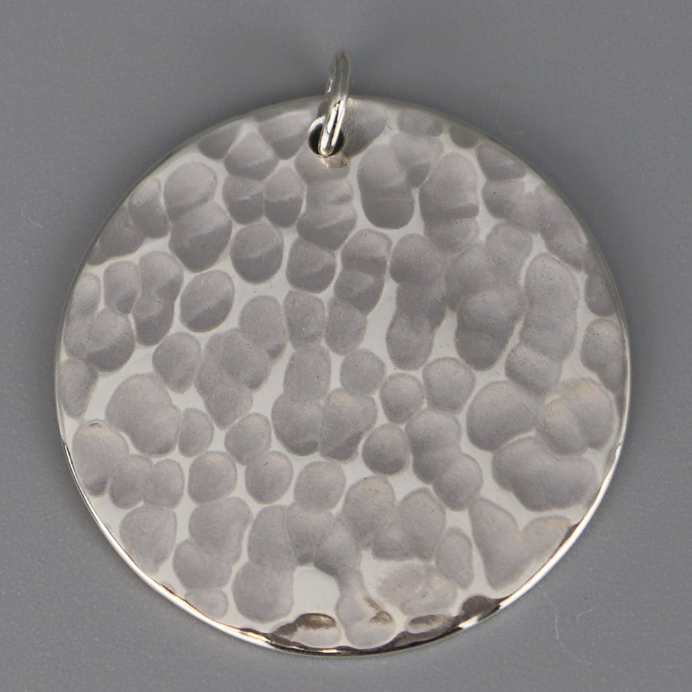 Grand pendentif Martelé en Argent massif