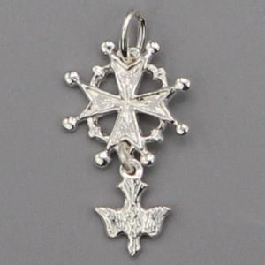 Pendentif Croix huguenote en Argent massif
