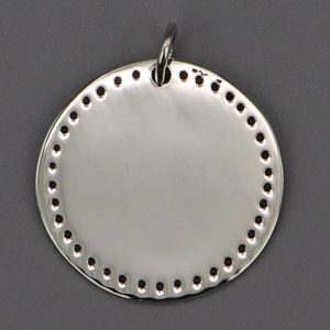Pendentif Perlé en Argent massif