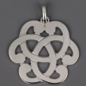 Pendentif Rosace en Argent massif 35 mm