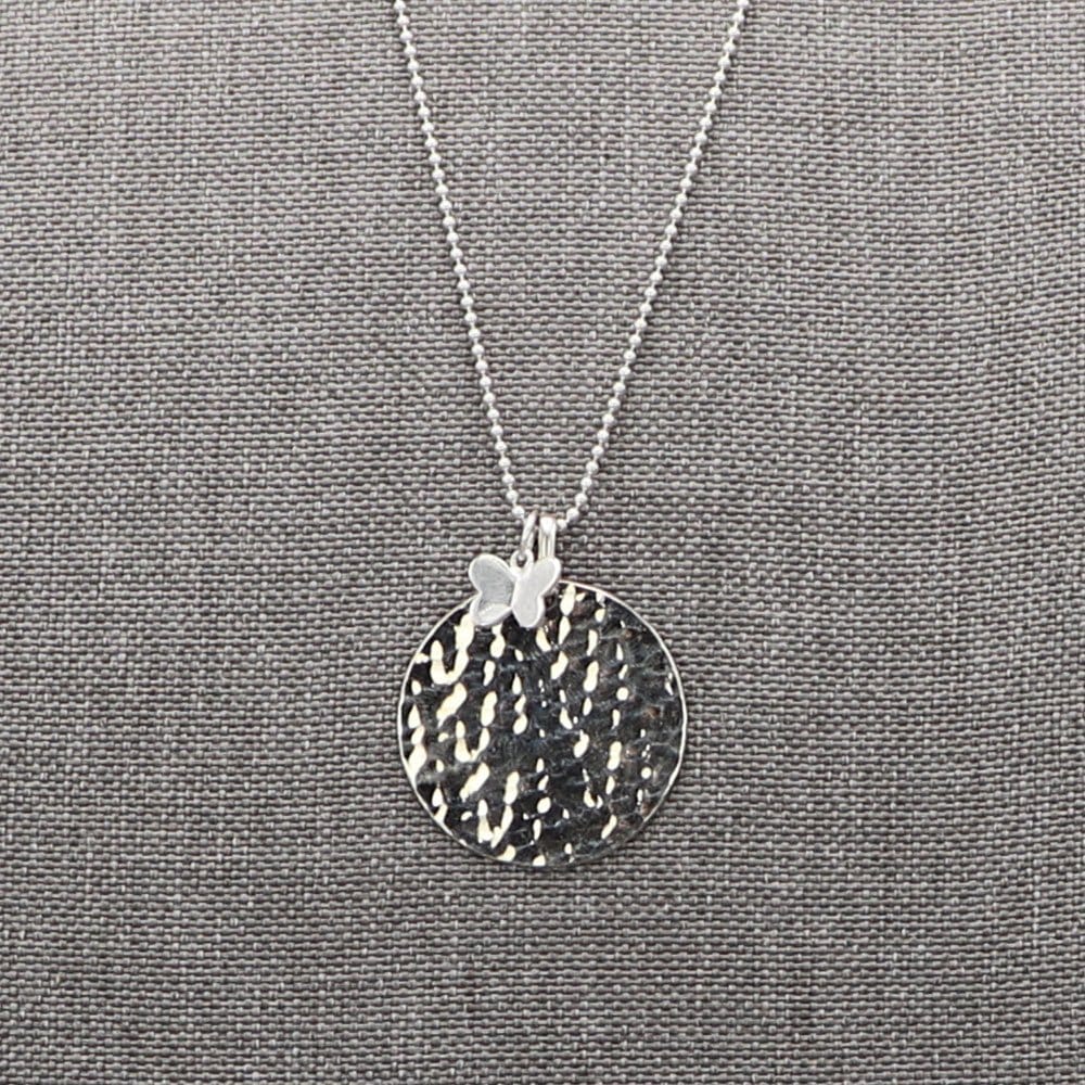 Grand pendentif Martelé en Argent massif – Image 3