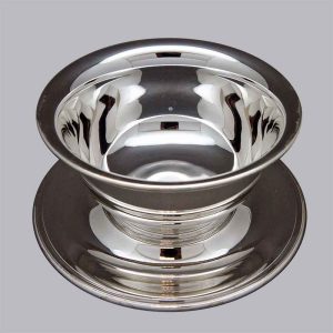 Saucière ronde sur plateau