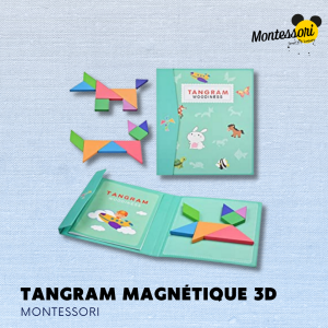 Tangram Montessori Magnétique 3D | Forme, Figure